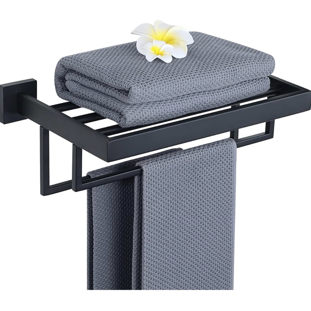 Bathroom Shelf and Towel Rack